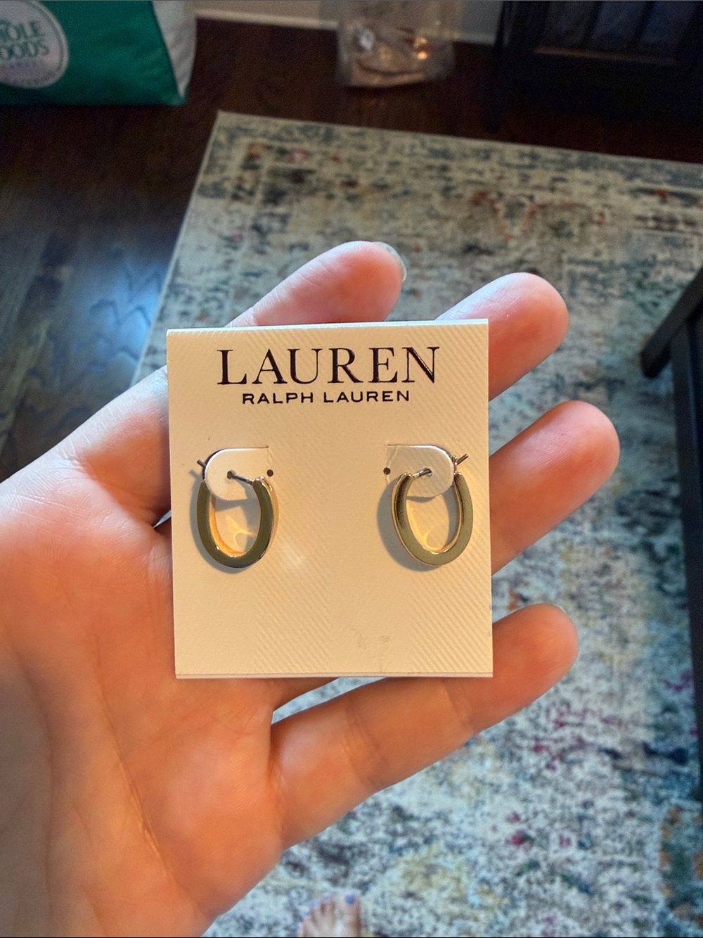 Lauren Ralph Lauren Small Gold Hoop Earrings